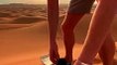 sandboarding at dubai desert safari