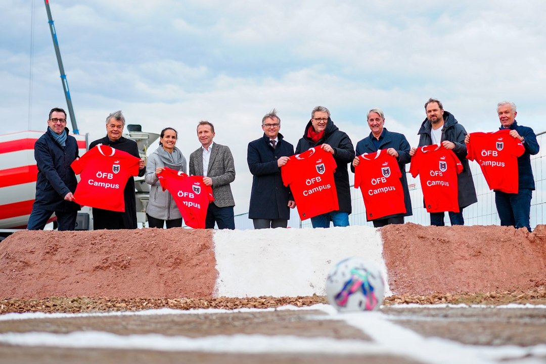 Spatenstich für ÖFB-Campus mit Polit-Prominenz