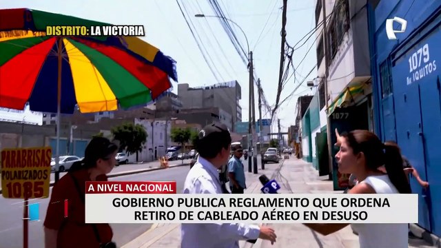 Alcalde de Surco saluda reglamento que ordena el retiro del cables aéreos en todo el país