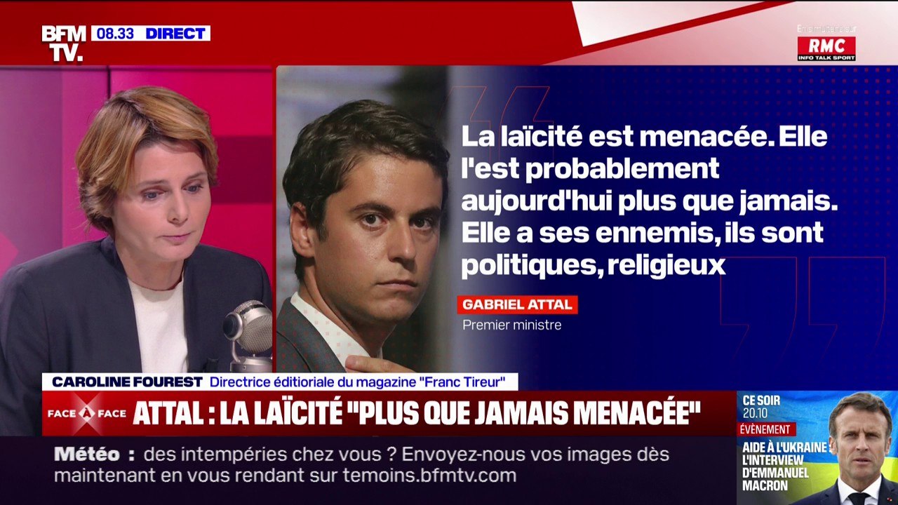 Caroline Fourest, sur la laïcité menacée à l'école: "C'est un combat constant"