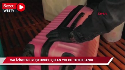Valizinden uyuşturucu çıkan yolcu tutuklandı