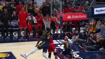 Siakam hustles his way to huge block on White