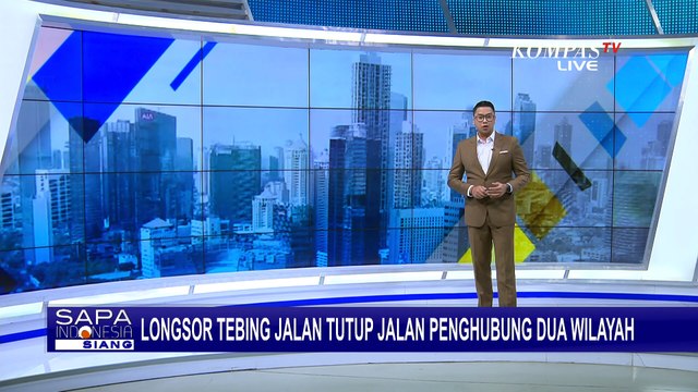 Tebing Jalan Longsor Sepanjang 70 Meter, Akses Penghubung Antara Kecamatan Tertutup!