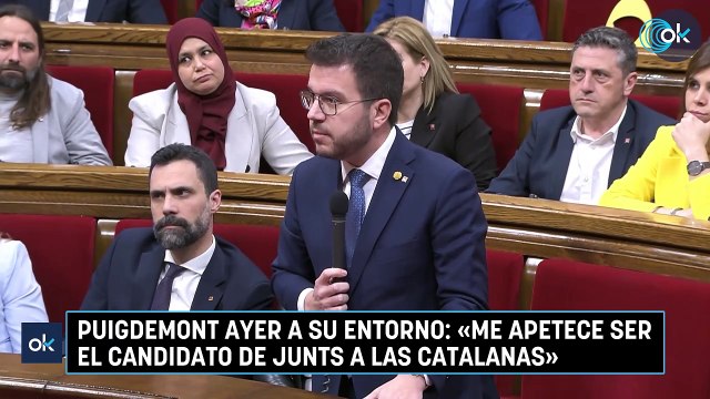 Puigdemont ayer a su entorno: «Me apetece ser el candidato de Junts a las catalanas»