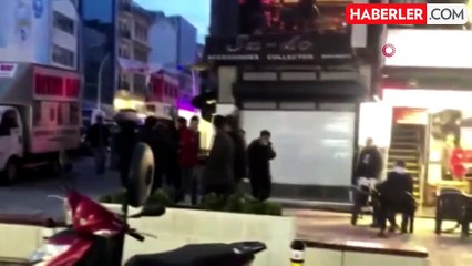 Dönerci çalışanları, koltuk değnekli yaşlı kadını ittirerek yere düşürdü