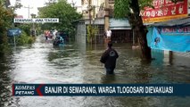 Terendam Banjir Tinggi, Warga Tlogosari Kulon Semarang Dievakuasi