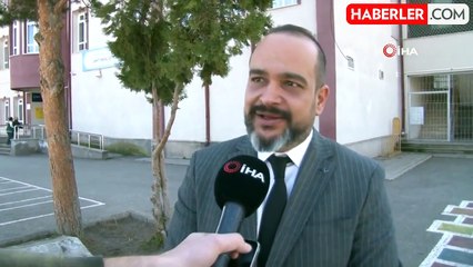 Leylekli okulun maskotları yuvasına yerleşti