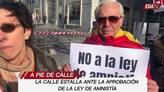 La calle estalla ante la aprobación de la ley de Amnistía delante del Congreso de los Diputados