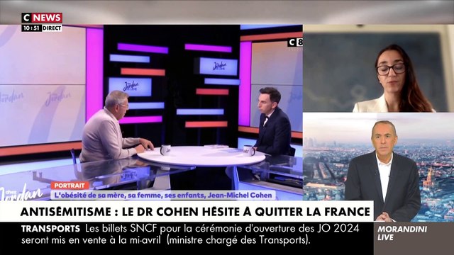 Antisémitisme - Le Dr Jean-Michel Cohen réfléchit à quitter la France face à la montée de la haine: C'est difficile à dire pour un juif mais ceux qui nous protègent le mieux aujourd'hui, c'est le RN - Regardez