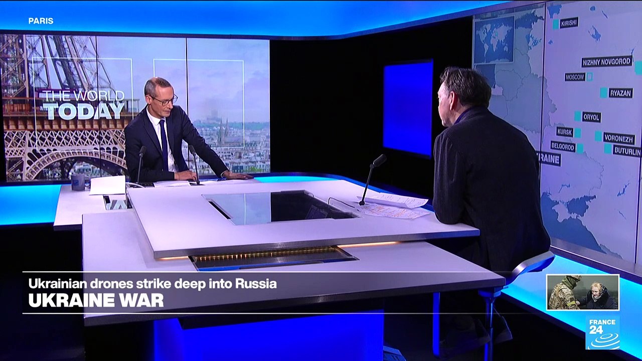 Russia reports Ukrainian drone strikes on targets deep inside its territory and a border incursion