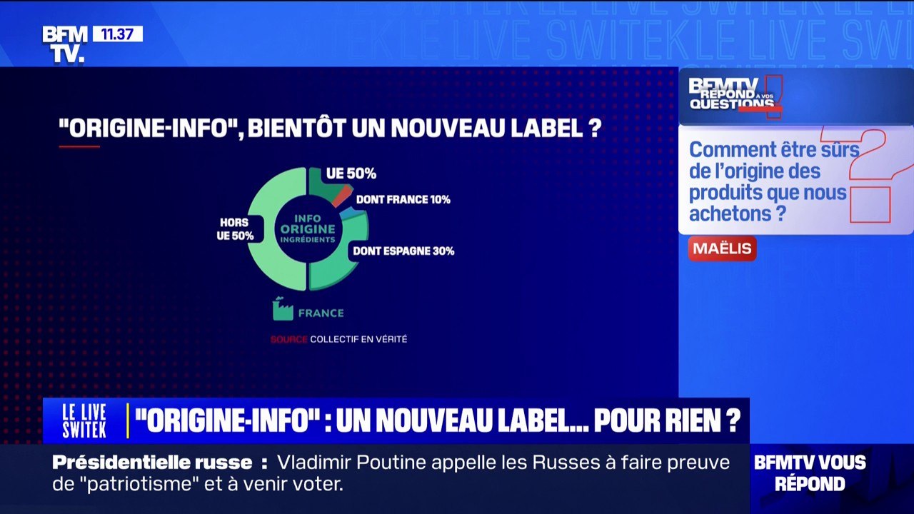 Origine des aliments: en quoi consiste le label "Origine-Info"? BFMTV répond à vos questions
