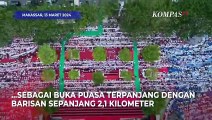 Pecahkan Rekor Muri! Buka Puasa Sepanjang 2,1 Km Digelar di Pantai Losari Makassar
