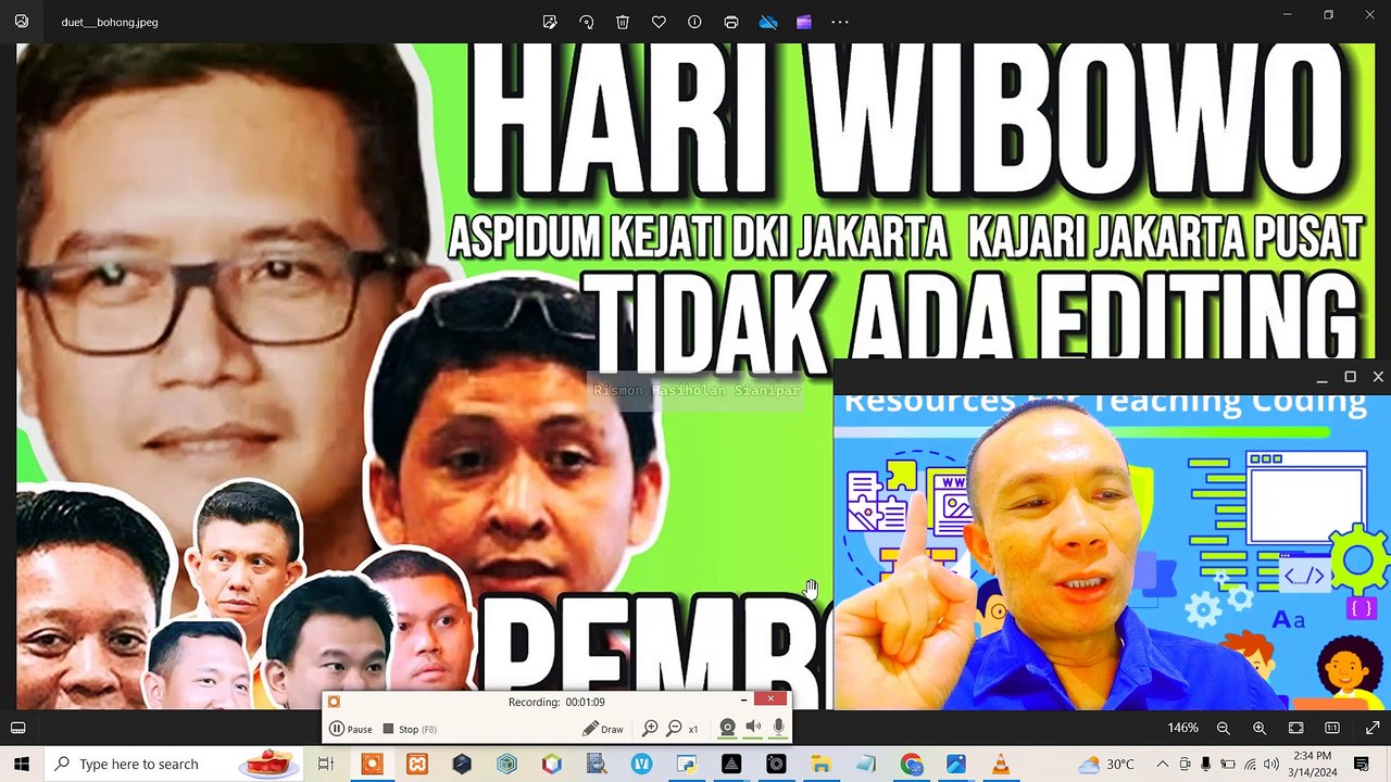 DUET PEMBOHONG: JAKSA HARI WIBOWO DAN MUHAMMAD NUH AL-AZHAR MEYAKINKAN HAKIM DGN VIDEO CCTV REKAYASA