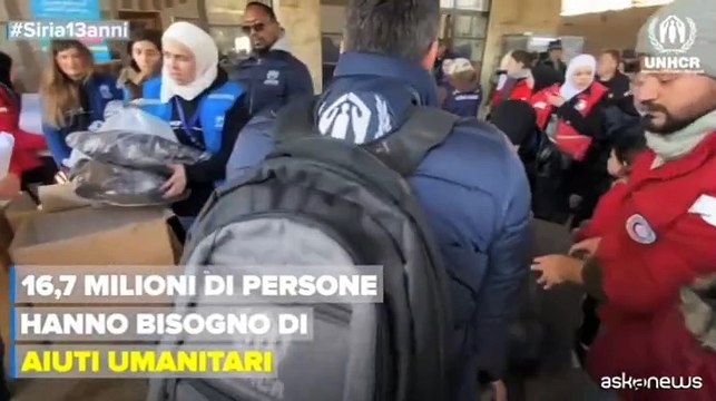 UNHCR: dopo 13 anni ancora emergenza Siria, al via raccolta fondi