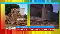 18 viviendas han colapsado en San Benito debido a la inundación producto de las lluvias