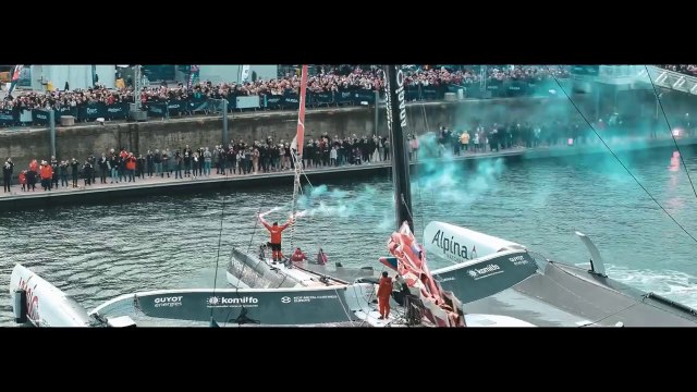 Arkea Ultim Challenge Brest 2024 : L'ARRIVÉE D'ÉRIC PÉRON