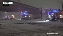 Winter storm brings heavy snow to the Denver area