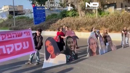 Familiares de reféns bloqueiam autoestrada em Israel