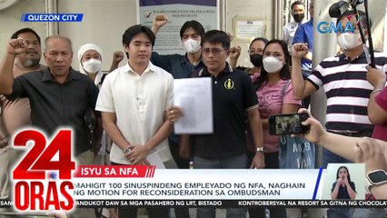 Mahigit 100 sinuspindeng empleyado ng NFA, naghain ng motion for reconsideration sa Ombudsman | 24 Oras