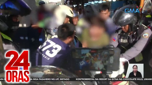 Istruktura sa mga bangketa at mga nakaharang na sasakyan, sinita | 24 Oras