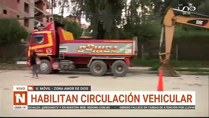 Habilitan circulación vehicular en Amor de Dios