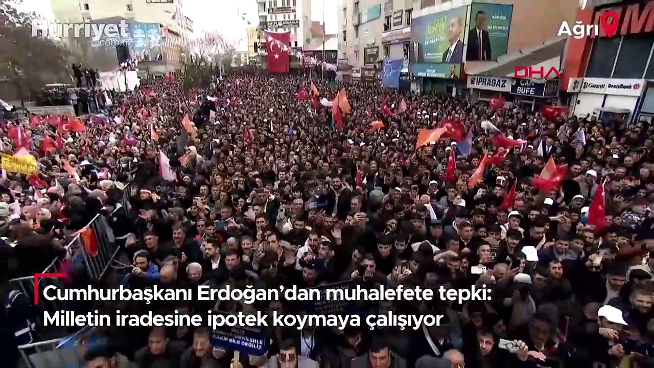 Cumhurbaşkanı Erdoğan'dan muhalefete tepki: Milletin iradesine ipotek koymaya çalışıyor