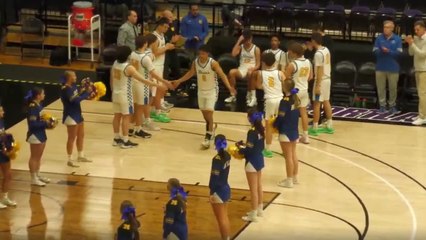 WATCH: Cheerleader kicks HS basketball player in the head