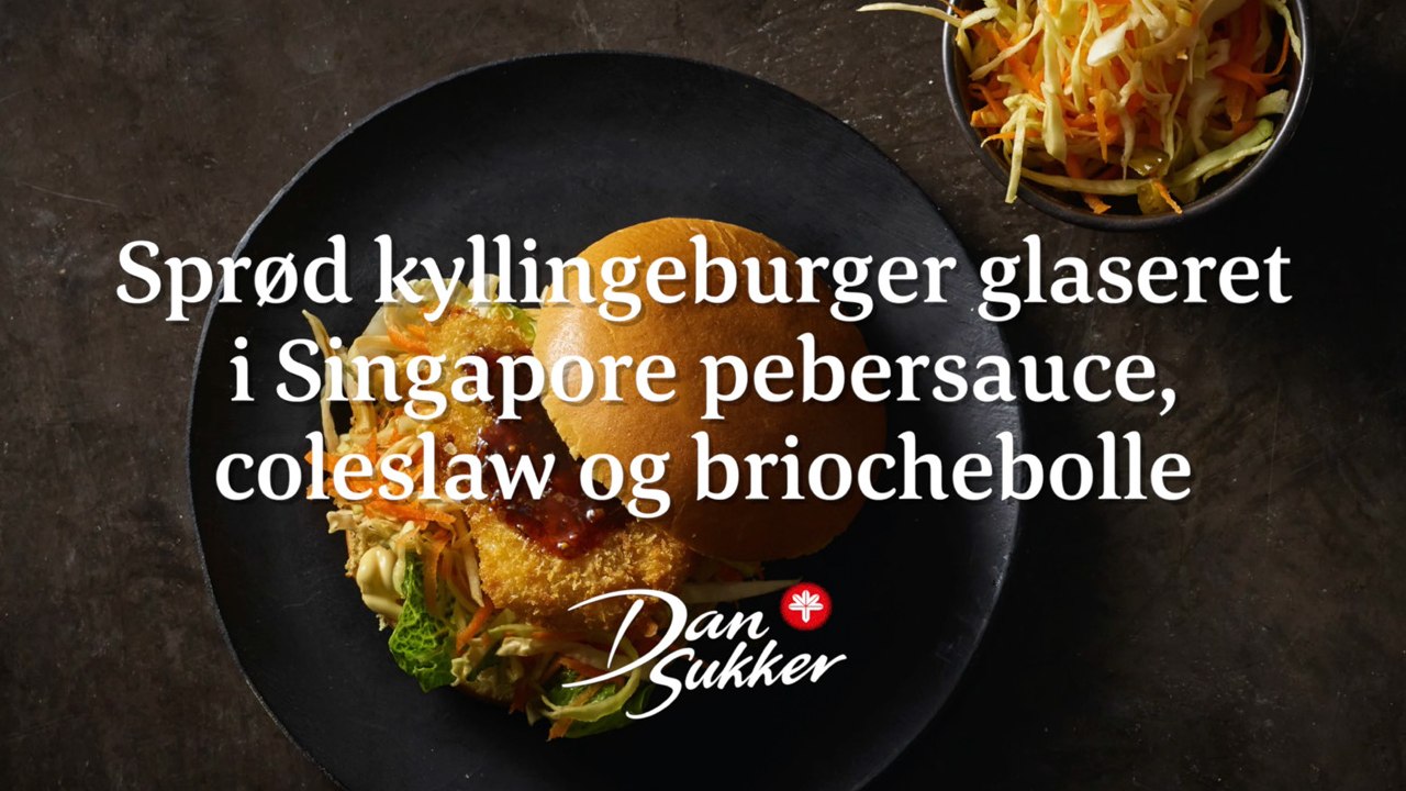 Sprød kyllingeburger