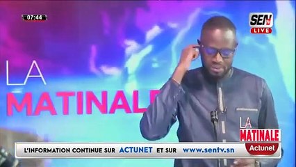 Fabrice Nguema sur la réhabilitation de Sonko "On lui a fait payer des oeufs qu'il n'a pas cassés"