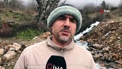 Sason'a akarsular böyle coştu!