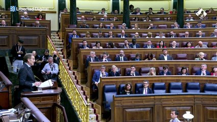 Feijóo define la amnistía de un Sánchez ausente: "No es reconciliación sino sumisión"