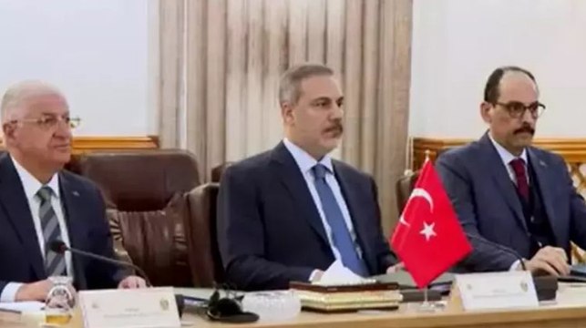Bakan Fidan, Bakan Güler ve MİT Başkanı Kalın, güvenlik zirvesi için Irak'ta