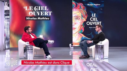 L'écrivain Nicolas Mathieu parle d'amour dans l'émission "Clique" diffusée mercredi 13 mars 2024 sur Canal +