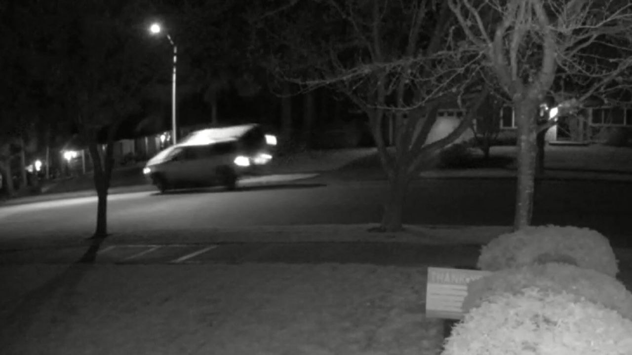 Reckless driver hits and nearly runs over a parked car