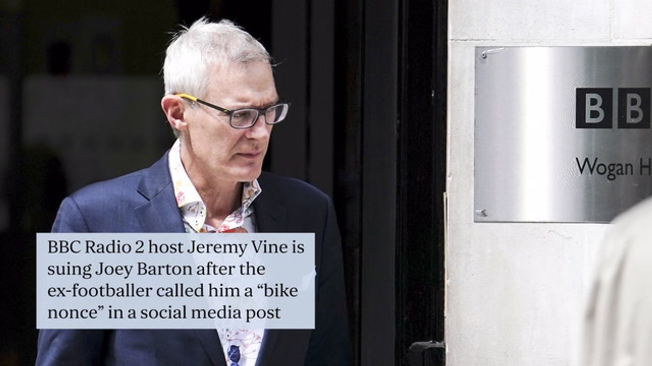 Jeremy Vine Suing Joey Barton After Ex-footballer Called Him A 'Bike Nonce'