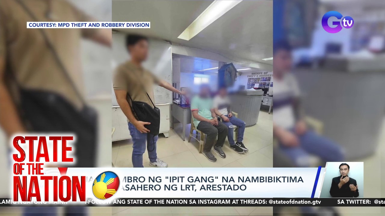 Apat na miyembro ng "Ipit gang" na nambibiktima ng mga pasahero ng LRT, arestado | SONA