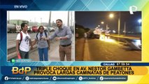 Triple choque provoca caos vehicular en la avenida Néstor Gambetta en el Callao