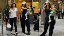 Priyanka Chopra बेटी Malti Marie के साथ पहुंची India, Paps ने किया Grand Welcome | FilmiBeat
