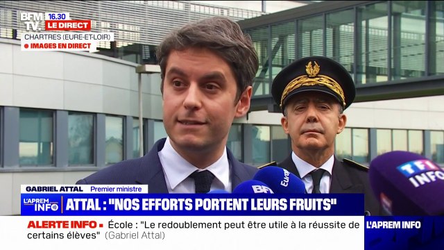 Niveau à l'école: Le redoublement peut être utile à la réussite de certains élèves affirme le Premier ministre Gabriel Attal