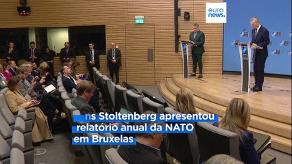 Jens Stoltenberg: "Não falta coragem aos ucranianos, faltam munições"