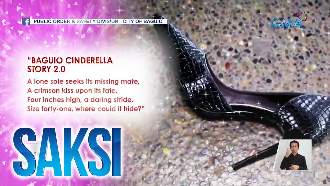 Cinderella 2.0: ginawang tula para sa naiwang sapatos sa Baguio City, nakabighani sa netizens | Saksi