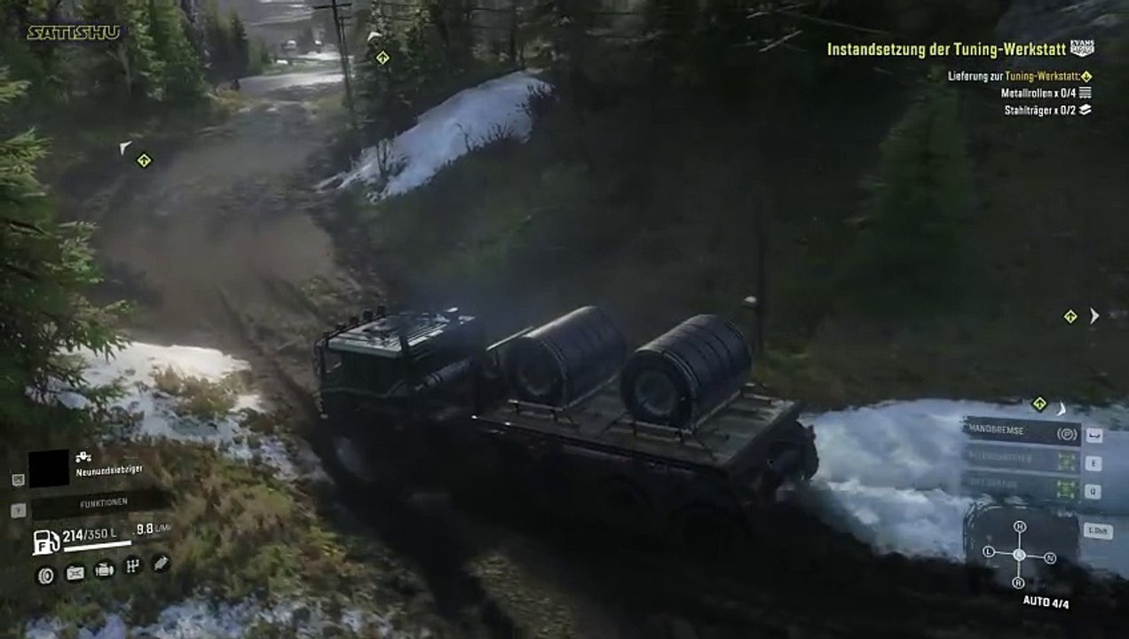 Rollen und Stahl. SnowRunner #410