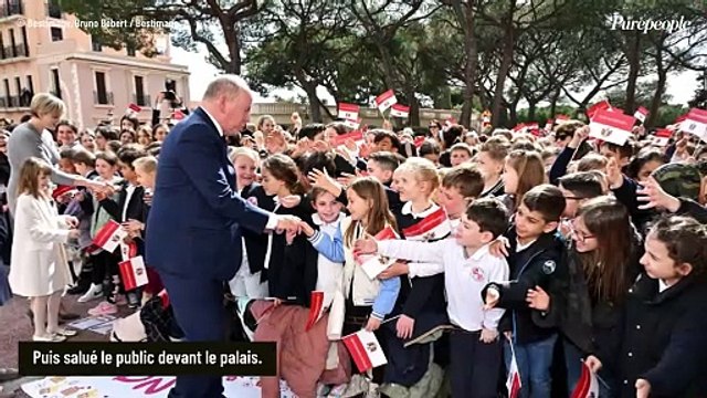 PHOTOS Gabriella de Monaco se distingue en blanc : look très élégant et cheveux plus longs pour célébrer son papa Albert