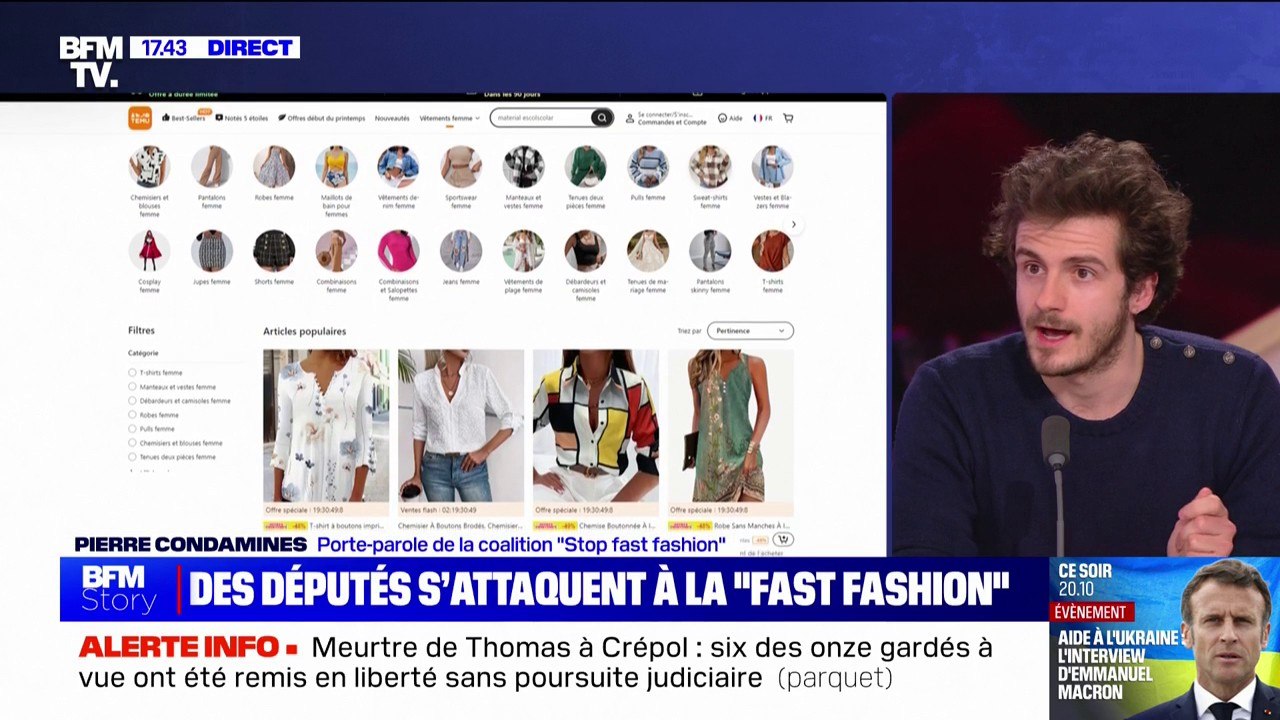 "La fast fashion a contribué à l'effondrement du textile français" estime ce militant contre la mode éphémère