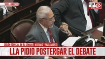 El oficialismo pidió postergar el tratamiento del DNU en el Senado: se rechazó y continúa el debate