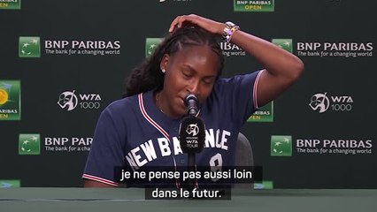 Indian Wells - Coco Gauff a 20 ans : "Je ne cherche pas à me marier ou avoir des enfants"