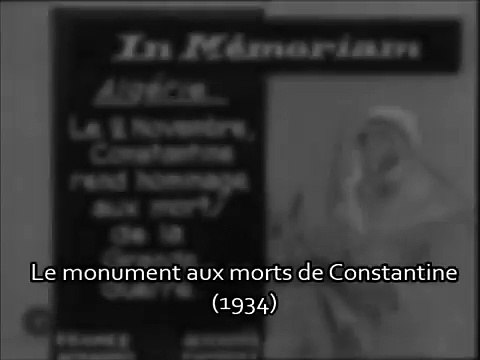 Inauguration du monument aux morts de Constantine (1934)