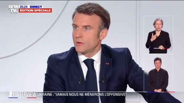 Emmanuel Macron: Il faut avoir le nerf de la paix (...) Vouloir la paix, ce n'est pas laisser tomber l'Ukraine