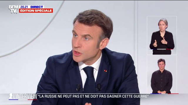 Guerre en Ukraine: pour Emmanuel Macron, si la Russie venait à gagner, la vie des Français changerait. Nous n'aurons plus de sécurité en Europe