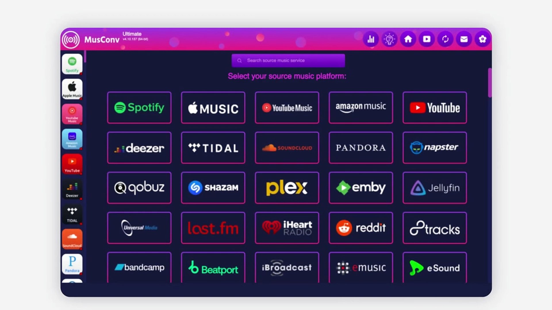 ⁣Copy Playlists From Streaming Services - Spotify, Apple Music, Tidal, Qobuz, YouTube Music via MusCo